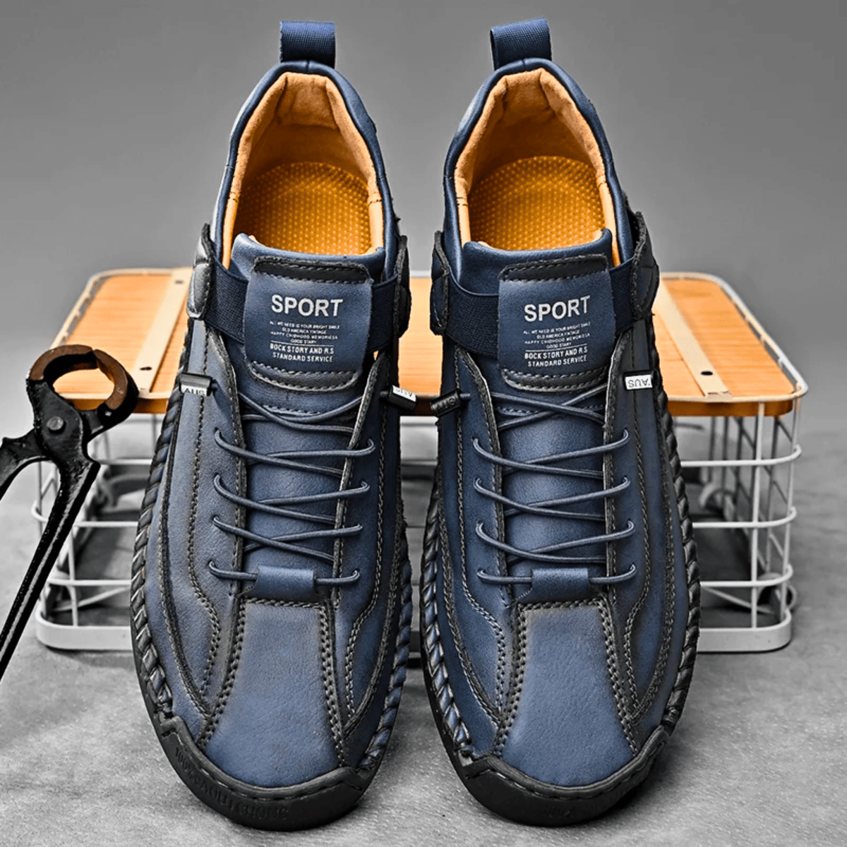 Męskie Buty Sportowe z praktycznym zapięciem i wygodnym krojem | L&V - 11 - Livia-Moda
