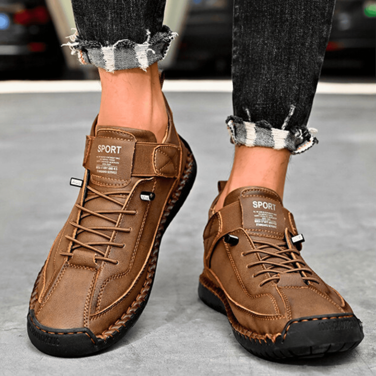 Męskie Buty Sportowe z praktycznym zapięciem i wygodnym krojem | L&V - 18 - Livia-Moda