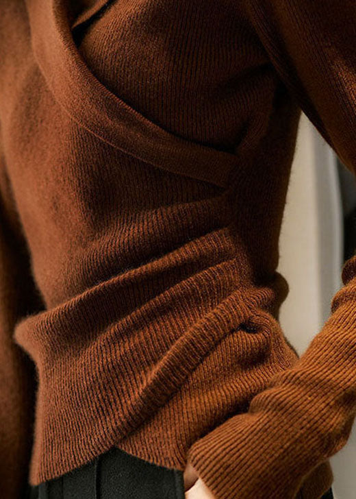 Pullover damski z dekoltem w serek i długimi rękawami | L&V - 7 - Livia-Moda