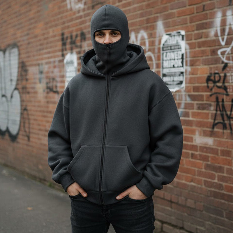 Hoodie męski z kapturem i dużą kieszenią | L&V - 5 - Livia-Moda