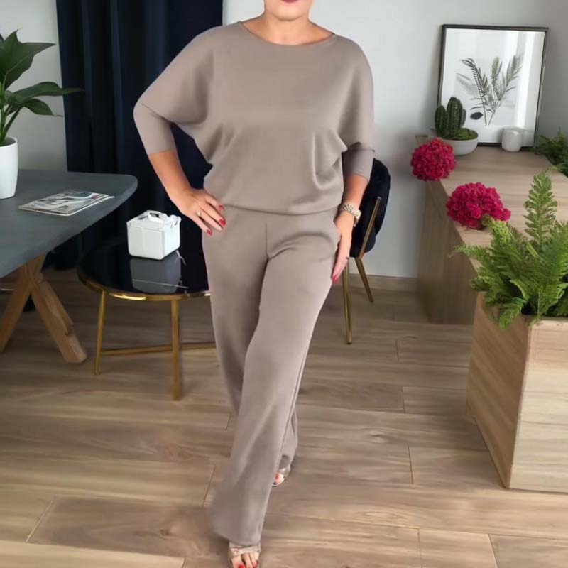 Trendy zestaw damski z kardiganem i spodniami | L&V - 1 - Livia-Moda