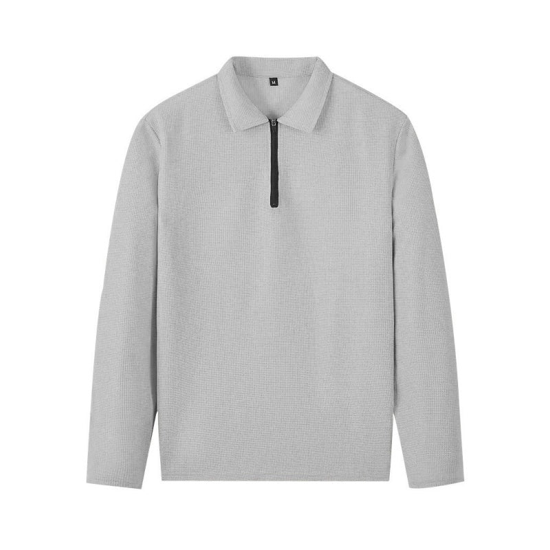 Zestaw męski: Bluza z ćwierć zamkiem i spodnie w luźnym kroju | L&V - 7 - Livia-Moda