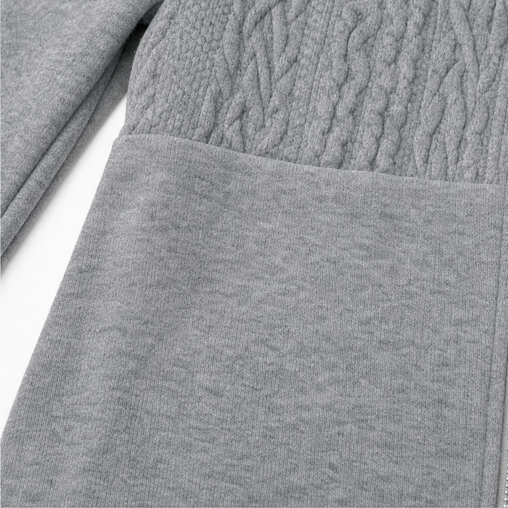 Hoodie Damski z Kapturem i Strukturalnym Wykończeniem | L&V - 8 - Livia-Moda