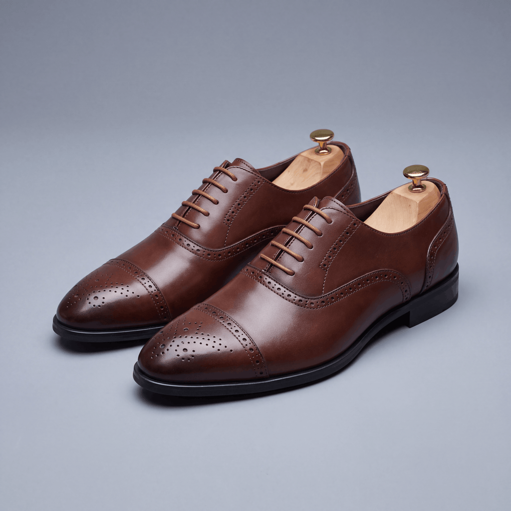 Męskie Buty Oxford z Eleganckim Fasonem i Dopracowanymi Detailami | L&V - 1 - Livia-Moda