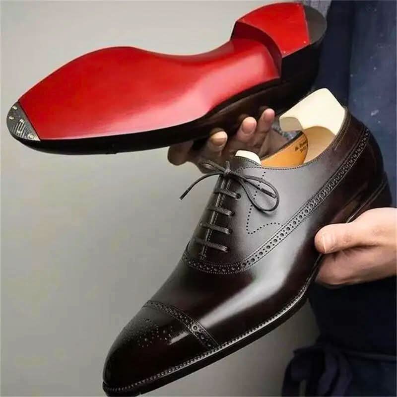 Męskie Buty Oxford z Eleganckim Fasonem i Dopracowanymi Detailami | L&V - 3 - Livia-Moda