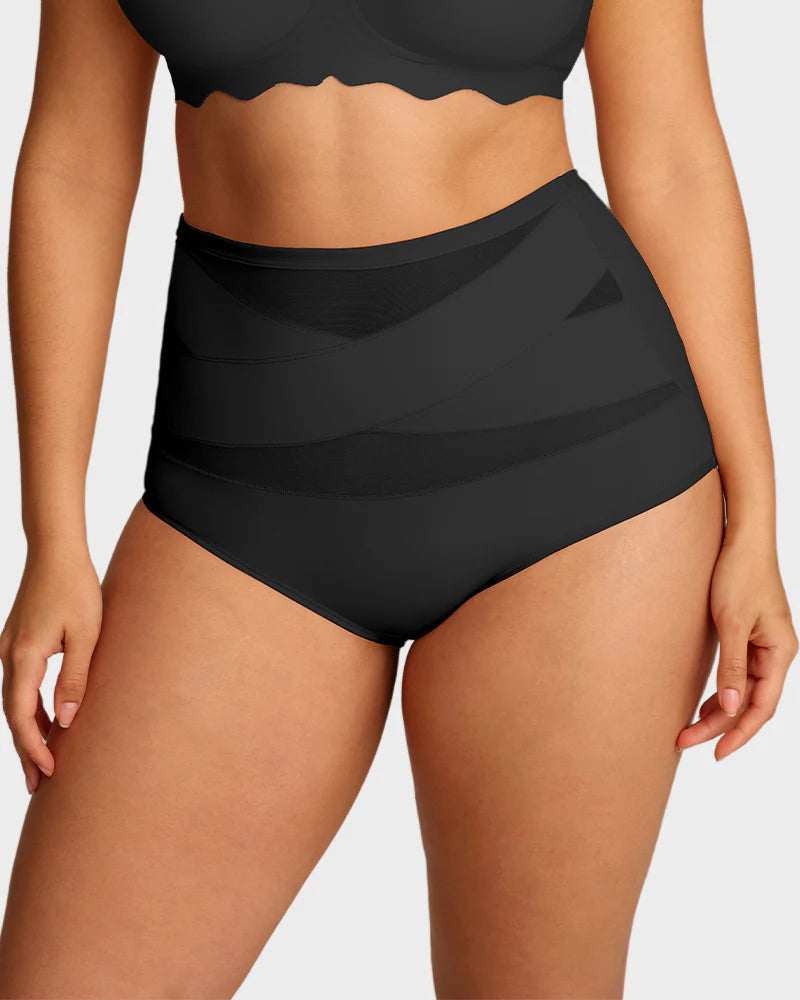 Damskie majtki shapewear z wysokim stanem i kontrolą brzucha | L&V - 8 - Livia-Moda
