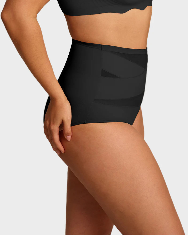 Damskie majtki shapewear z wysokim stanem i kontrolą brzucha | L&V - 9 - Livia-Moda