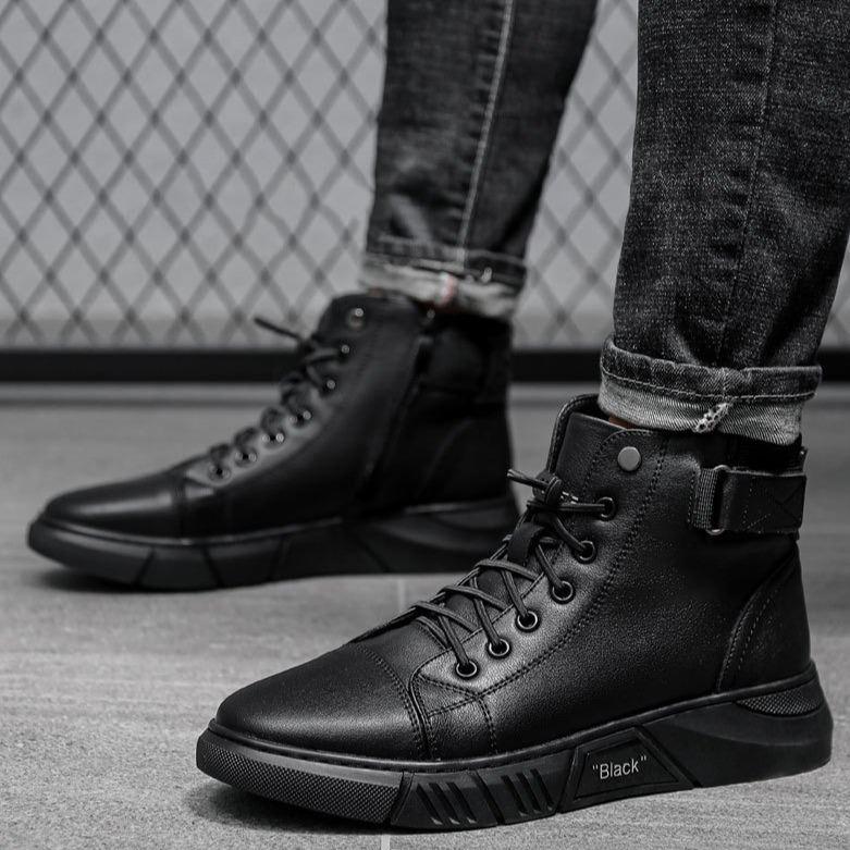 Męskie buty za kostkę z wysoką cholewką i wygodnym krojem | L&V - 10 - Livia-Moda