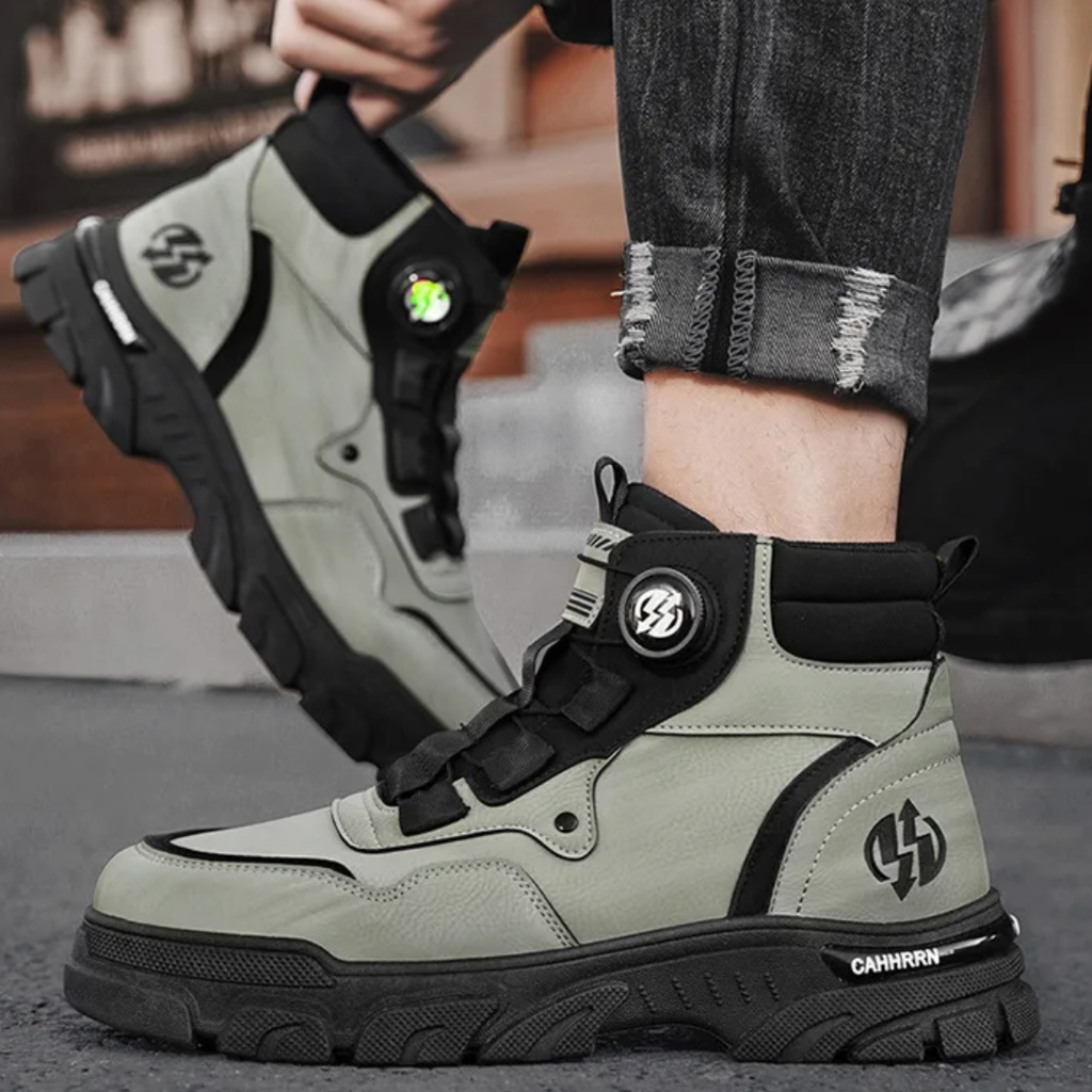 Męskie Buty Takticzne z Wysoką Cholewką i Solidną Podeszwą | L&V - 7 - Livia-Moda