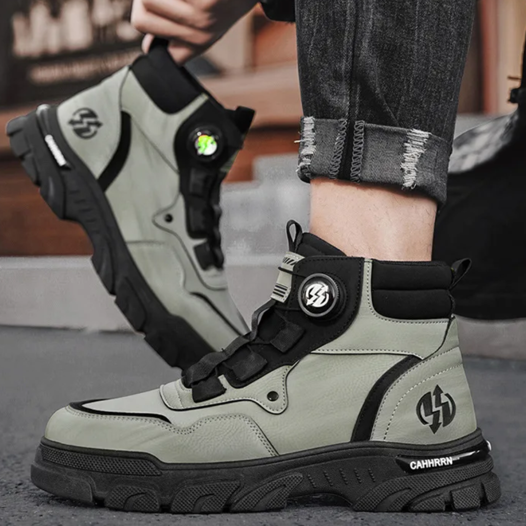 Męskie Buty Takticzne z Wysoką Cholewką i Solidną Podeszwą | L&V - 7 - Livia-Moda