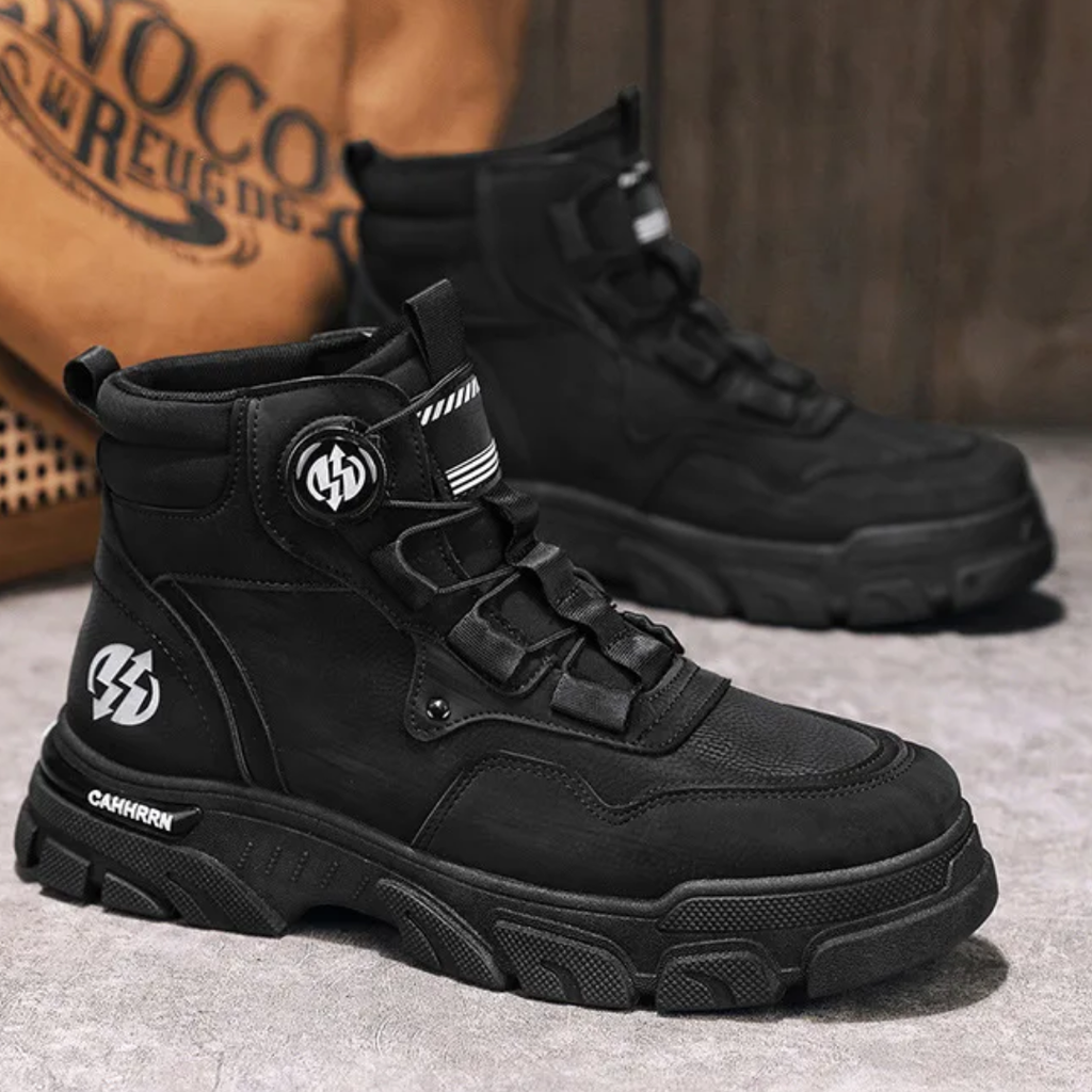 Męskie Buty Takticzne z Wysoką Cholewką i Solidną Podeszwą | L&V - 11 - Livia-Moda