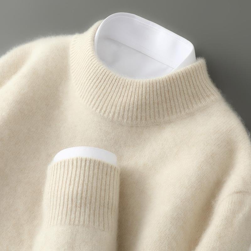 Pullover Męski z Okrągłym Dekoltem i Luźnym Krojem | L&V - 1 - Livia-Moda