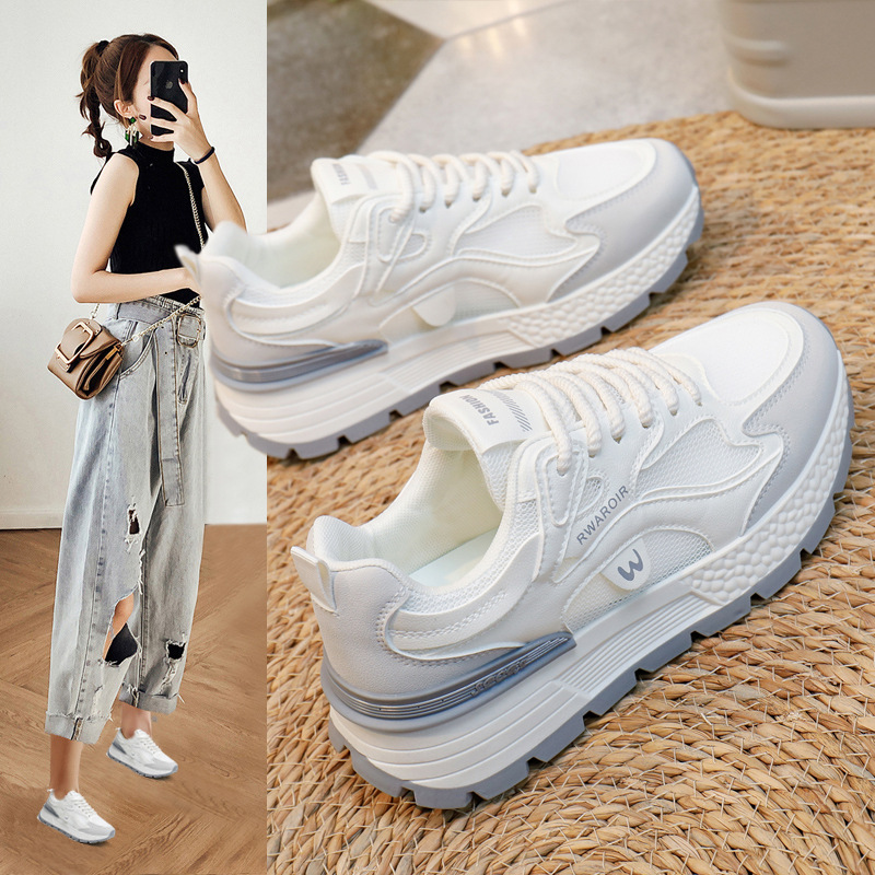 Sneakersy damskie z modnym krojem i masywną podeszwą | L&V - 2 - Livia-Moda
