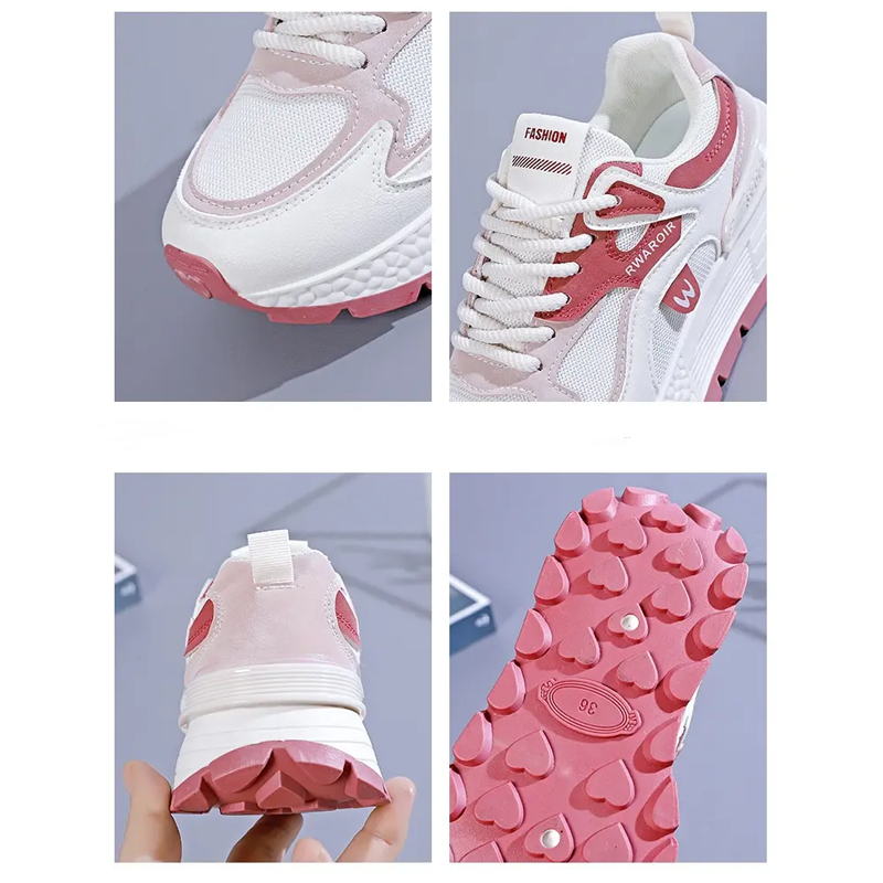 Sneakersy damskie z modnym krojem i masywną podeszwą | L&V - 8 - Livia-Moda