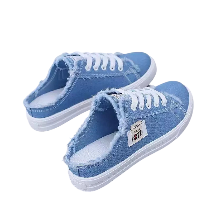 Sneaker damskie z odkrytą piętą i frędzlami | L&V - 8 - Livia-Moda