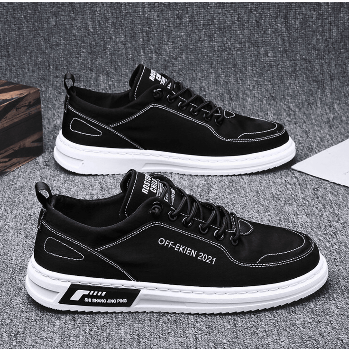 Męskie Buty Casual z Komfortowym Dopasowaniem i Wyrazistym Stylem | L&V - 9 - Livia-Moda