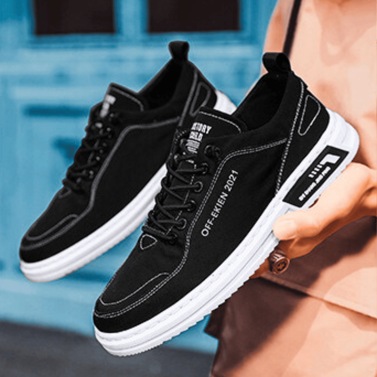 Męskie Buty Casual z Komfortowym Dopasowaniem i Wyrazistym Stylem | L&V - 16 - Livia-Moda