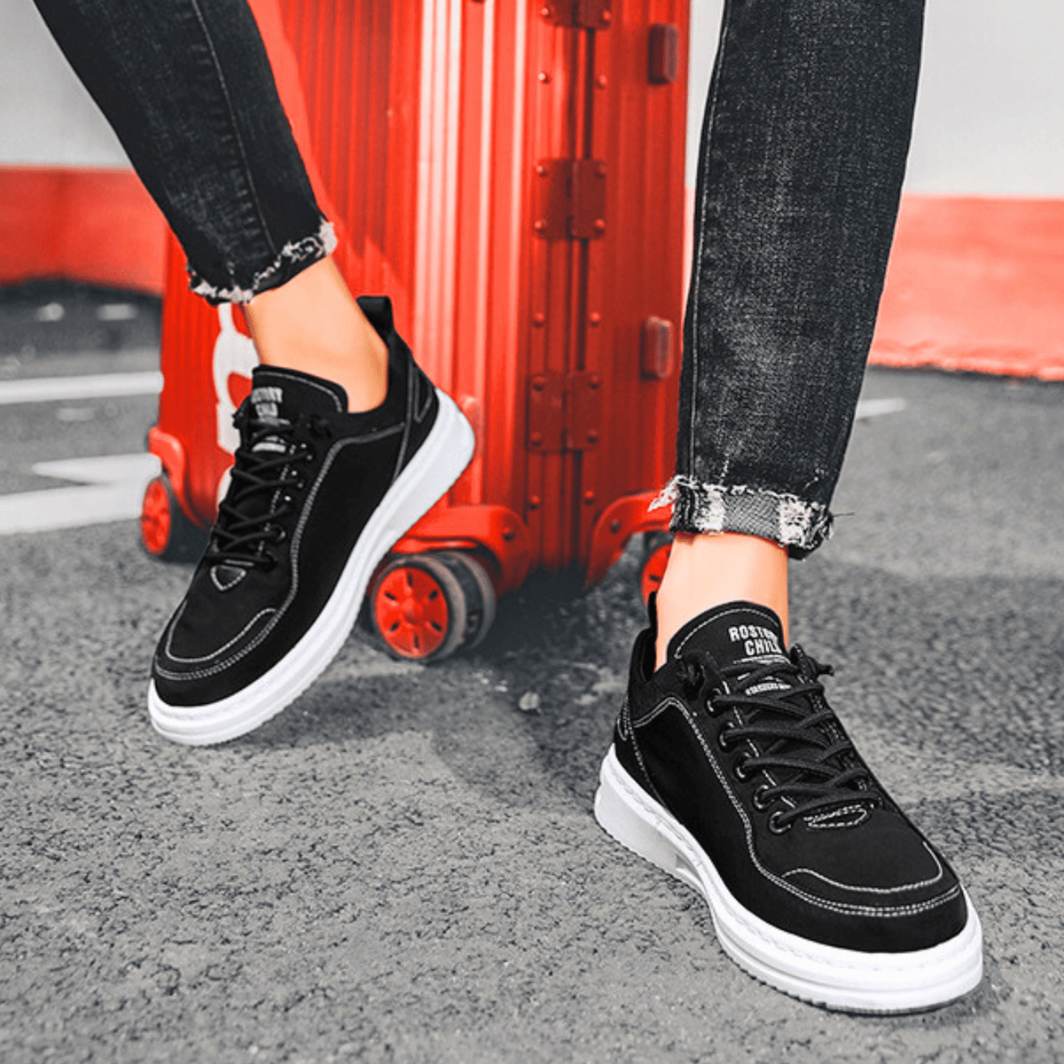 Męskie Buty Casual z Komfortowym Dopasowaniem i Wyrazistym Stylem | L&V - 19 - Livia-Moda