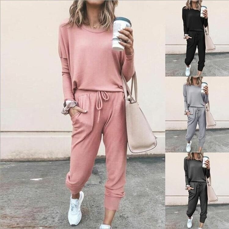 Damski Dwuczęściowy Strój z Luźnym Krojem i Elastycznym Pasem | L&V - 1 - Livia-Moda