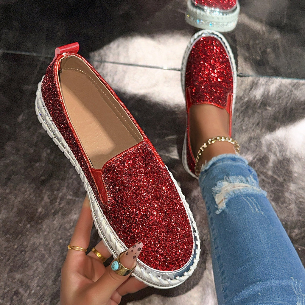 Buty Slip-On damskie z dekoracyjnymi akcentami | L&V - 7 - Livia-Moda