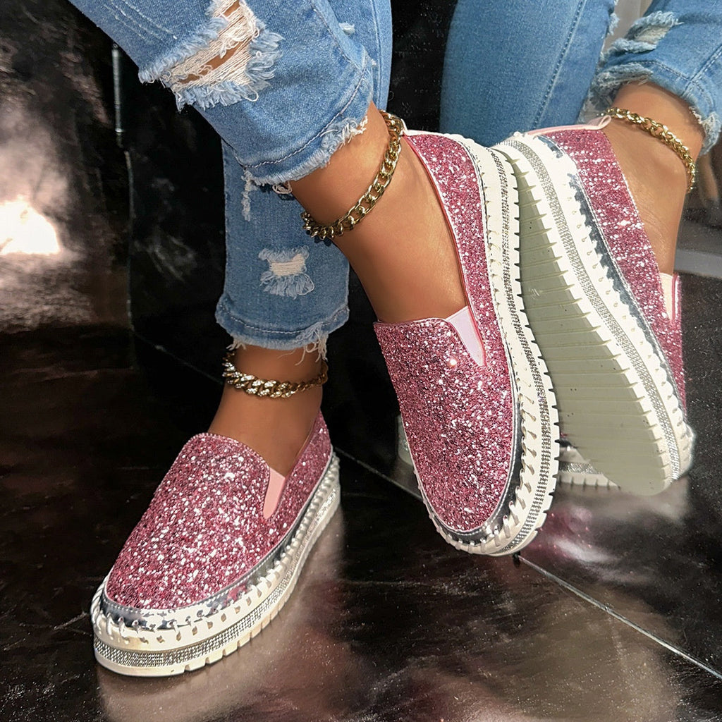 Buty Slip-On damskie z dekoracyjnymi akcentami | L&V - 11 - Livia-Moda