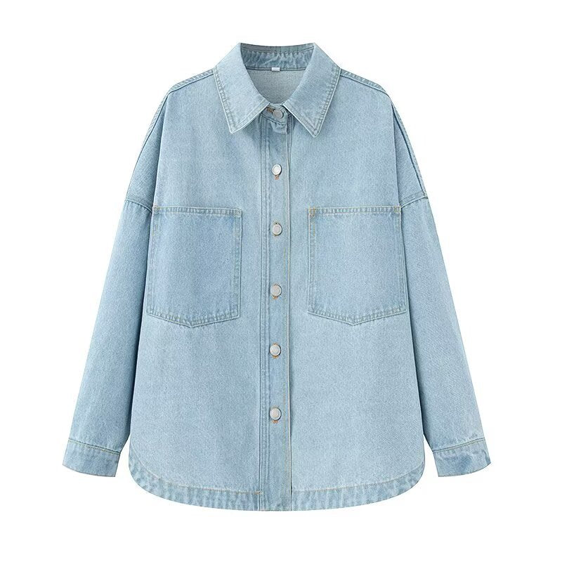Kurtka Damska Oversize z Kieszeniami | L&V - 1 - Livia-Moda