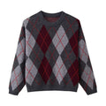 Pullover damski z wyrazistym wzorem w romby | L&V - 2 - Livia-Moda