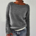 Pullover Damski - Luźny Krój z Szerokim Dekoltem | L&V - 1 - Livia-Moda