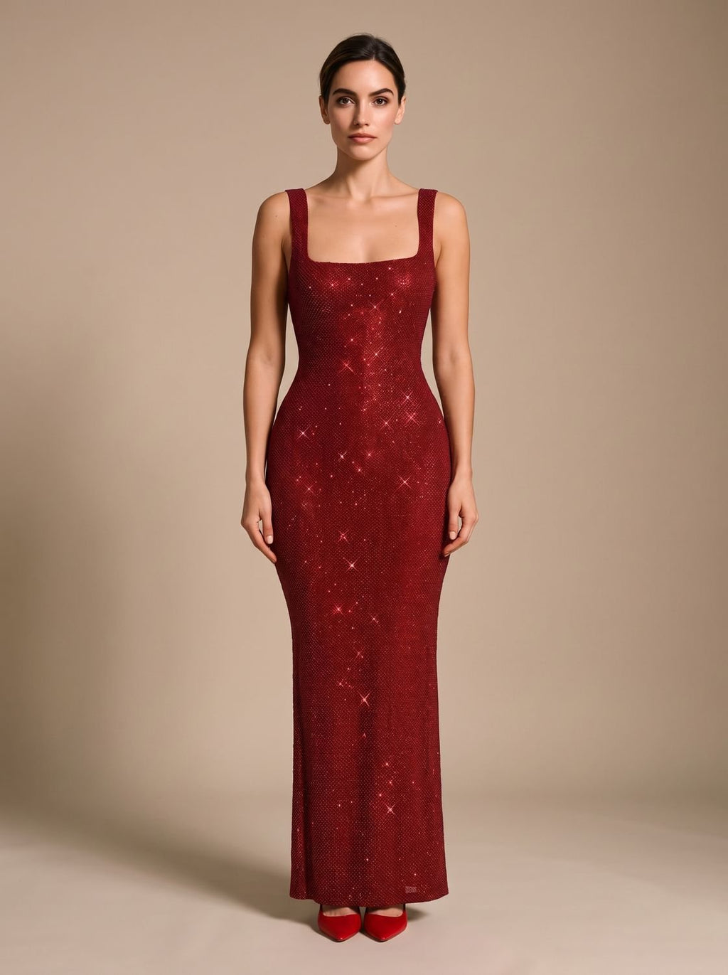 Sukienka Damska o wąskiej sylwetce z odkrytymi plecami - 1 - Livia-Moda