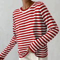 Pullover Damski z okrągłym dekoltem i długimi rękawami | L&V - 1 - Livia-Moda