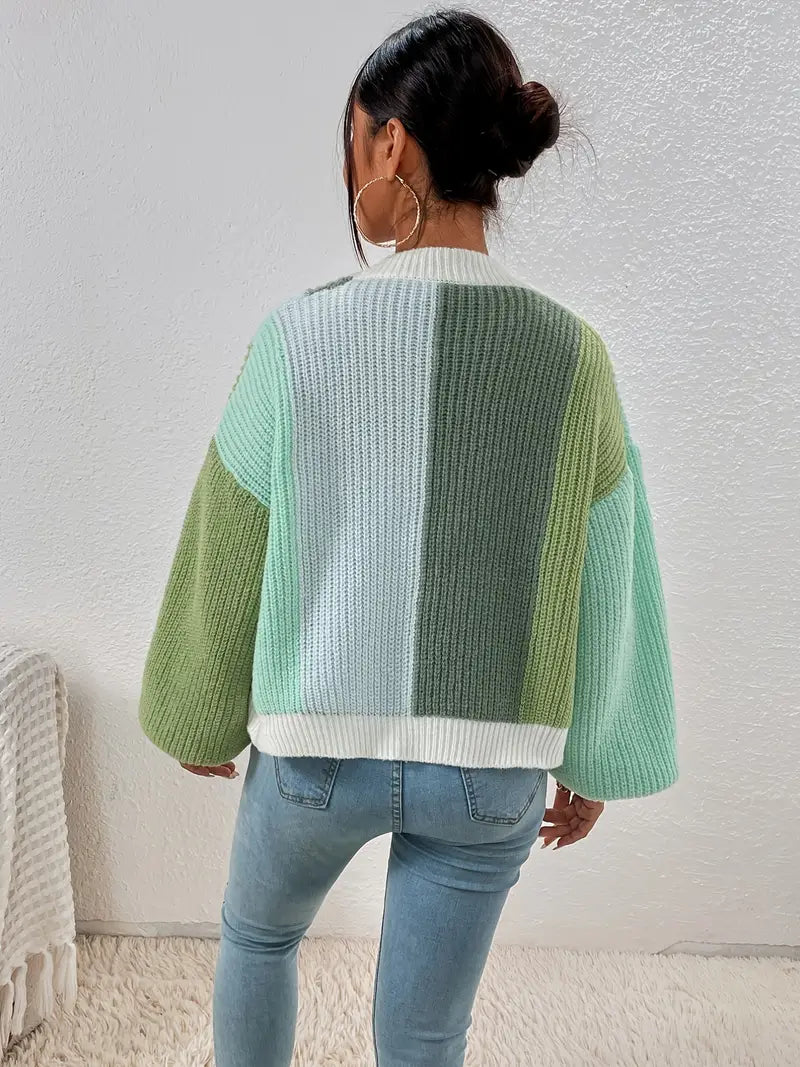 Damski kardigan z luźnym krojem i szerokimi rękawami - 8 - Livia-Moda