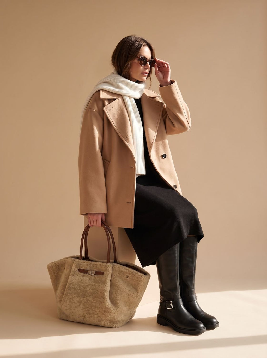 Płaszcz damski z luźnym krojem i eleganckimi guzikami - 9 - Livia-Moda