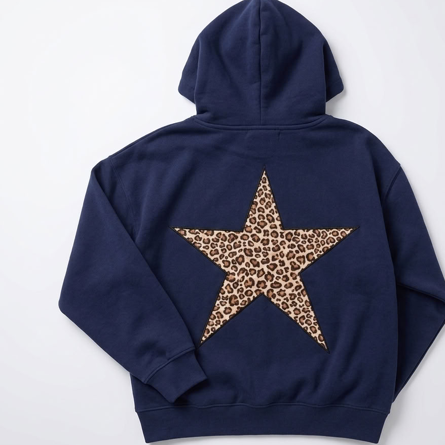 Hoodie damski z luźnym krojem i wyrazistym detalem - 6 - Livia-Moda