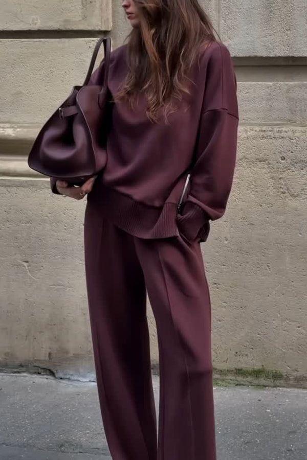 Stylowy outfit damski z luźnym krojem i długimi rękawami - 5 - Livia-Moda