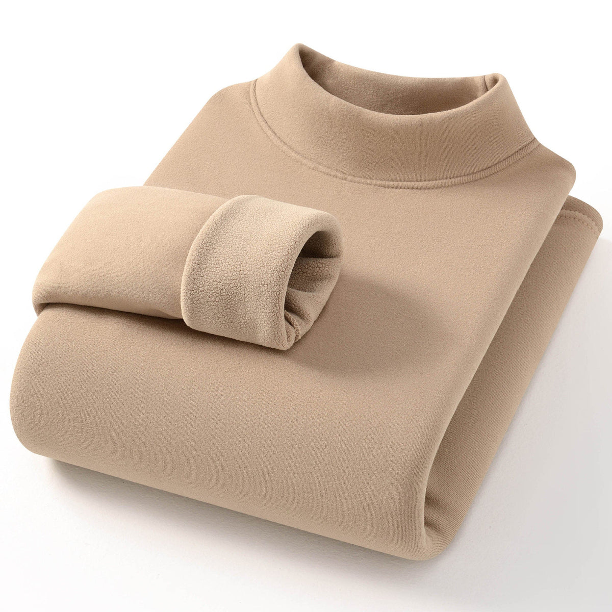 Damski sweter z długim rękawem i stójką, dopasowany krój - 4 - Livia-Moda