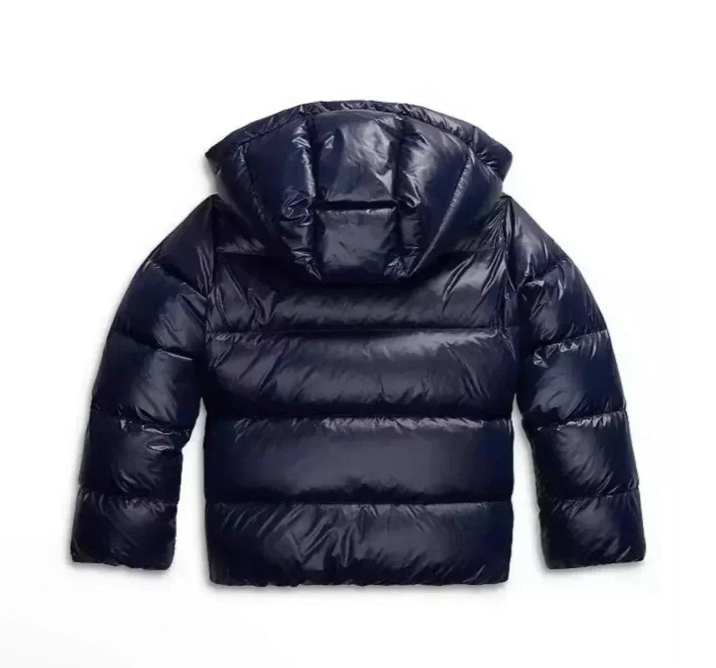 Damska kurtka puchowa z kapturem, krótka, w kolorze czarnym - 5 - Livia-Moda
