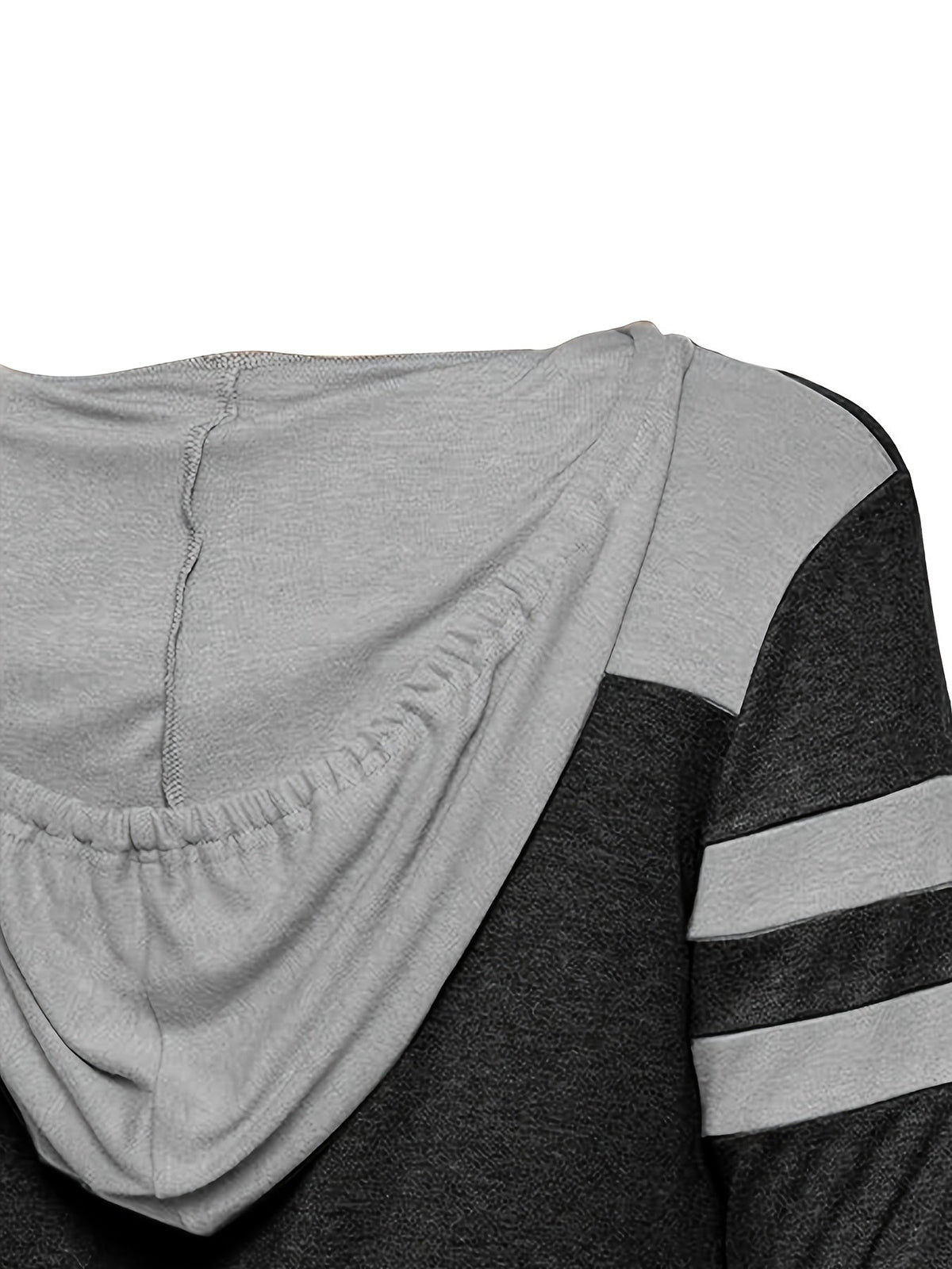 Hoodie damski z kapturem i modnymi paskami - 4 - Livia-Moda
