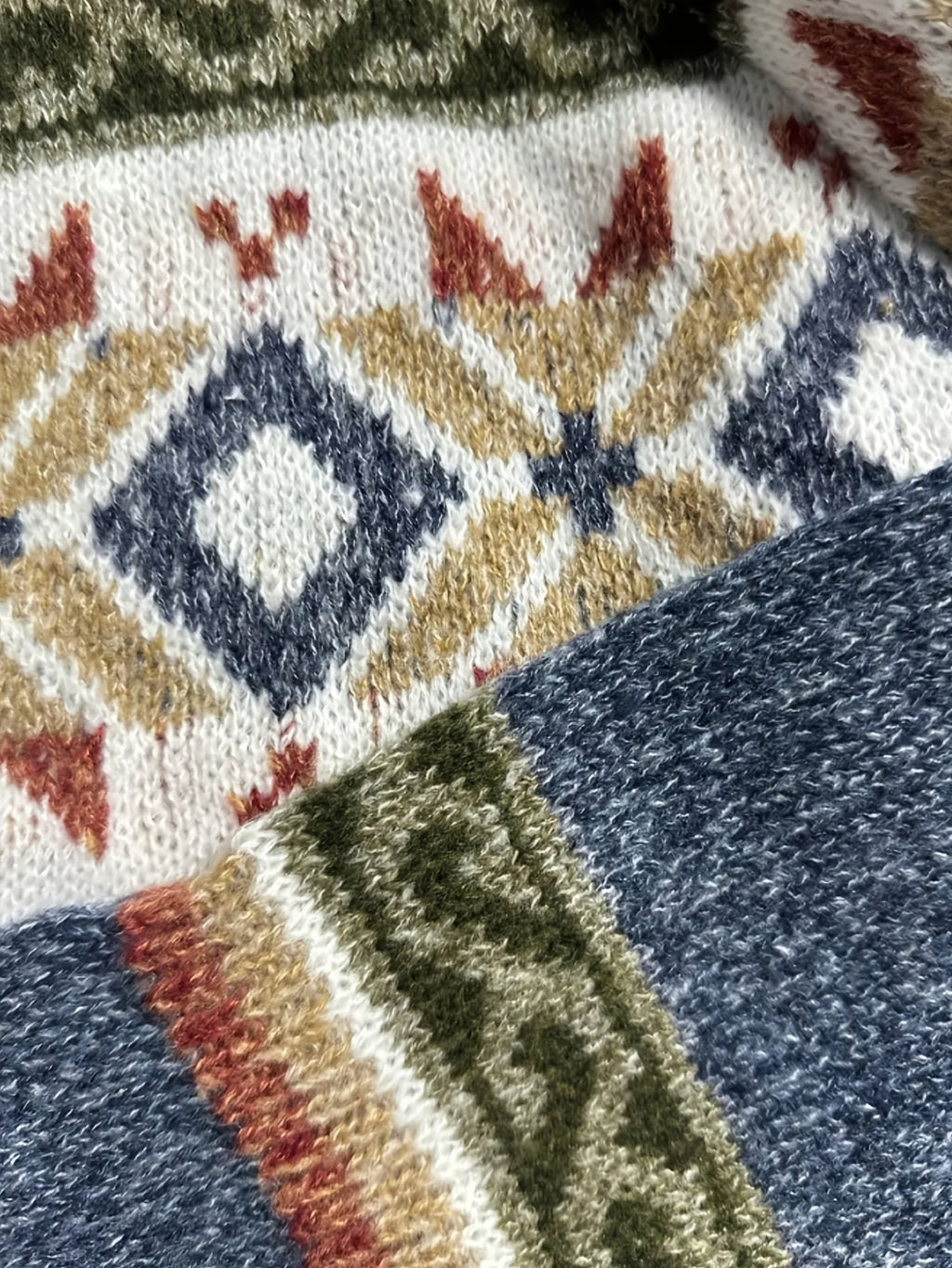 Cardigan damski z wzorem i guzikiem, luźny krój - 3 - Livia-Moda