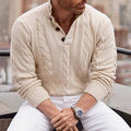 Pullover damski z dekoltem w serek i długim rękawem - 1 - Livia-Moda