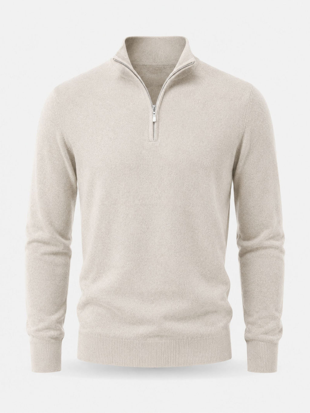 Pullover męski z półzamkiem i klasycznym krojem - 5 - Livia-Moda