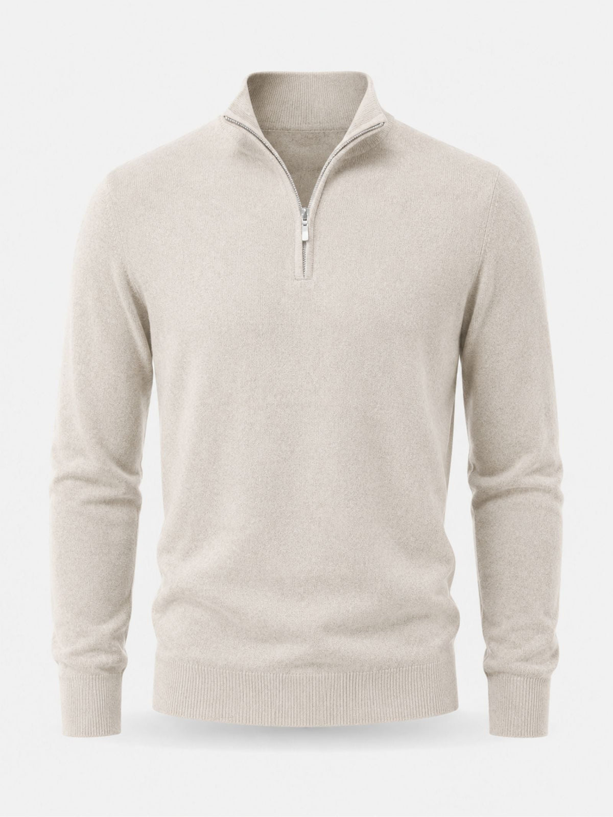 Pullover męski z półzamkiem i klasycznym krojem - 5 - Livia-Moda