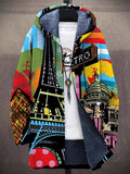 Hoodie damski z artystycznym wzorem i wygodnym fasonem - 1 - Livia-Moda