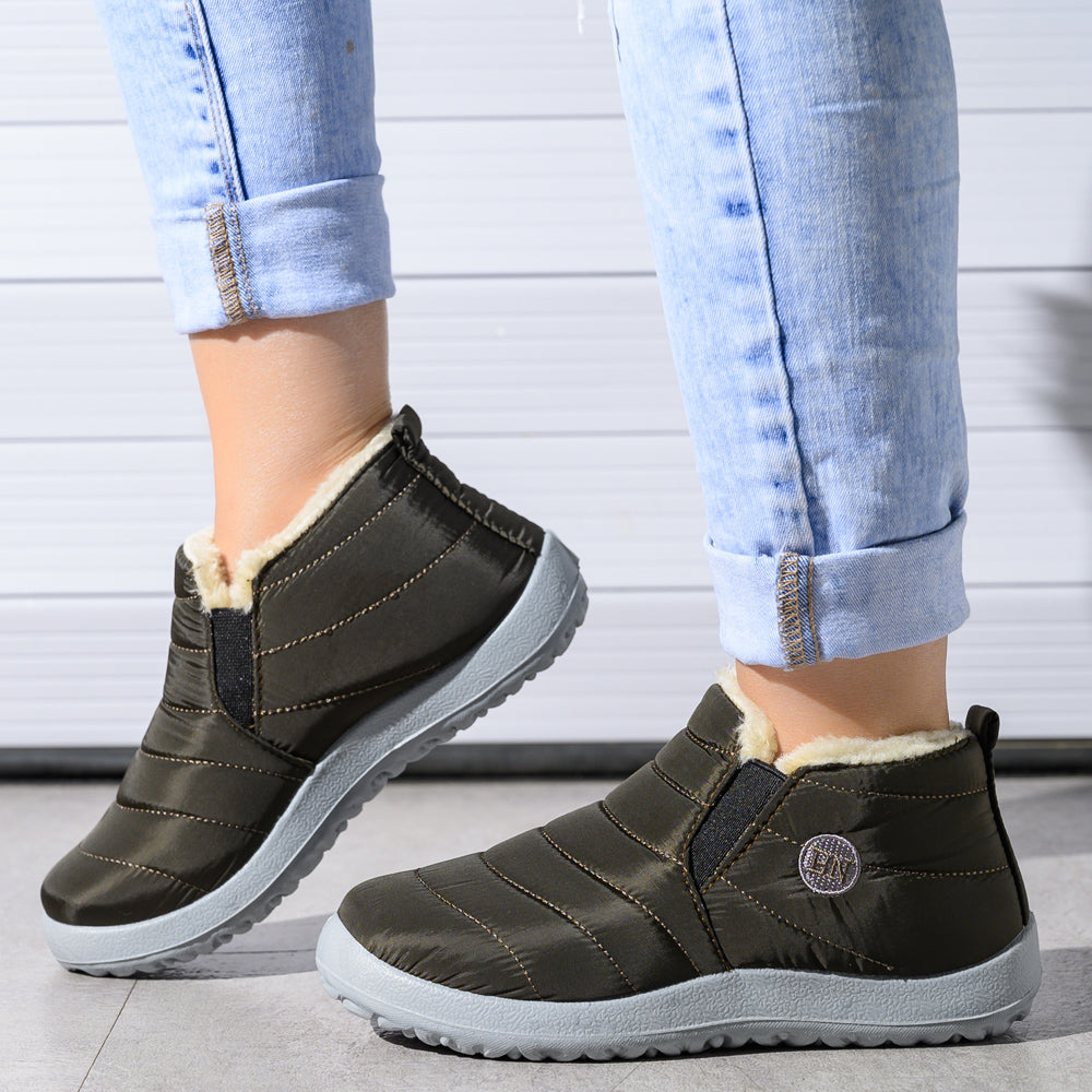 Stiefeletten Damskie Casual z Designem Slip-On - 8 - Livia-Moda