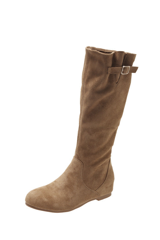 Stiefeletten Damskie High-Top z dekoracyjnym zapięciem na klamrę - 2 - Livia-Moda
