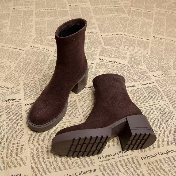 Stiefeletty Damskie Low-Top z Wycięciem - 4 - Livia-Moda