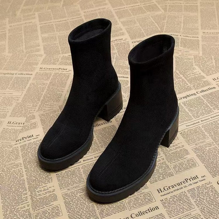 Stiefeletty Damskie Low-Top z Wycięciem - 6 - Livia-Moda