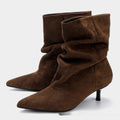Botki Damskie Slouchy z Czubkiem - 3 - Livia-Moda