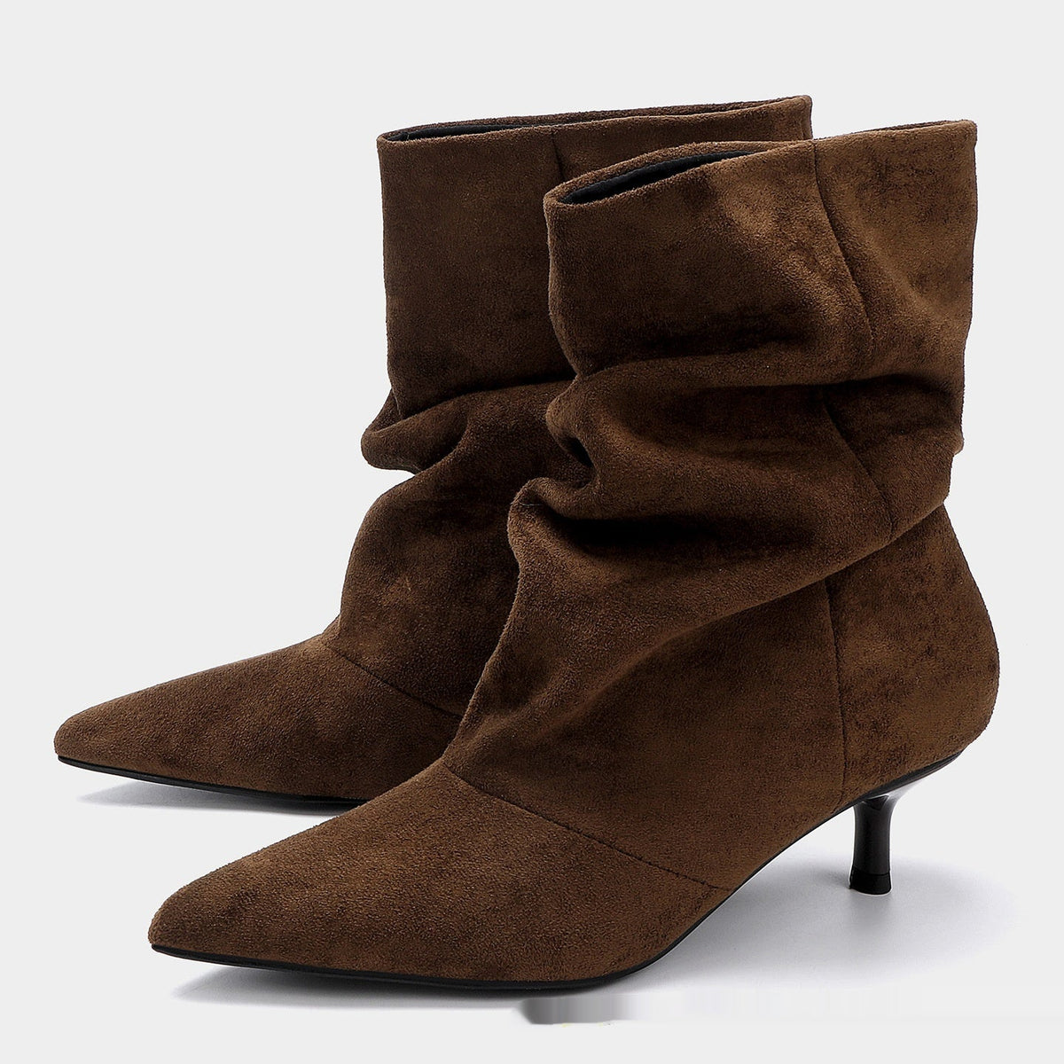 Botki Damskie Slouchy z Czubkiem - 3 - Livia-Moda