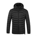 Heizjacke Męska Luźny Krój z Kapturem - 1 - Livia-Moda