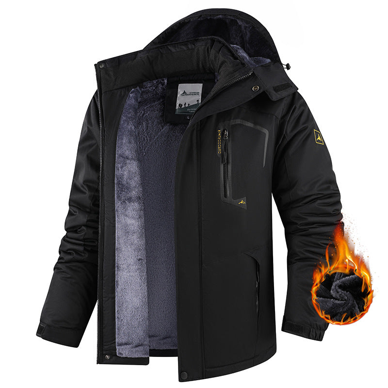 Kurtka Męska Regular Fit z Odpinanym Kapturem - 4 - Livia-Moda